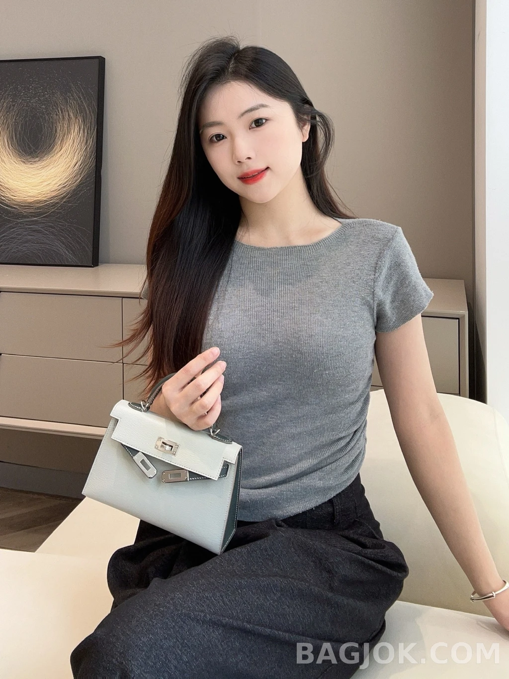 에르메스 Hermes 미니 켈리 Ⅱ 19 쉐브르 상세 이미지