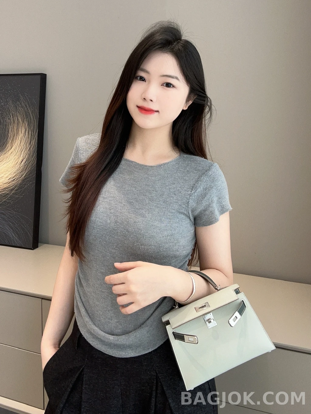 에르메스 Hermes 미니 켈리 Ⅱ 19 쉐브르 상세 이미지