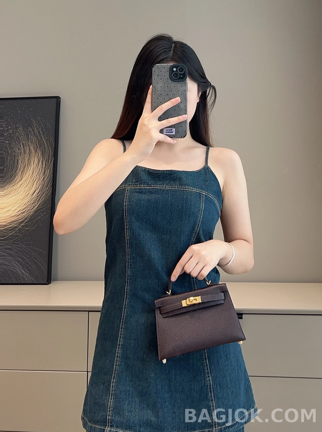 에르메스 Hermes 미니 켈리 Ⅱ 19 쉐브르 상세 이미지