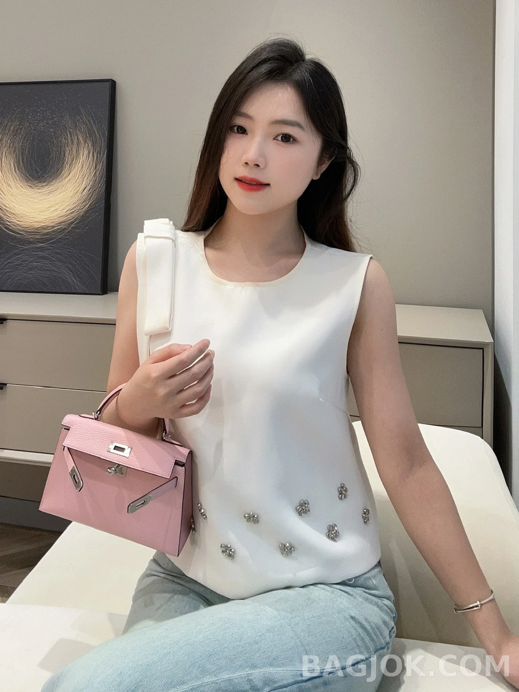에르메스 Hermes 미니 켈리 Ⅱ 19 쉐브르 상세 이미지