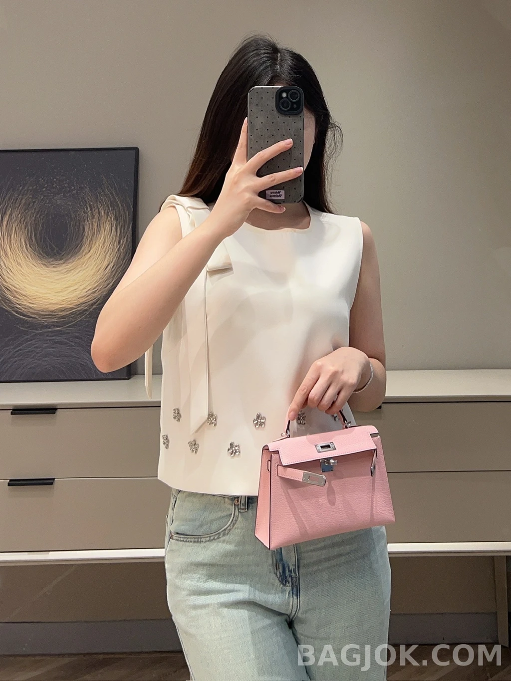 에르메스 Hermes 미니 켈리 Ⅱ 19 쉐브르 상세 이미지