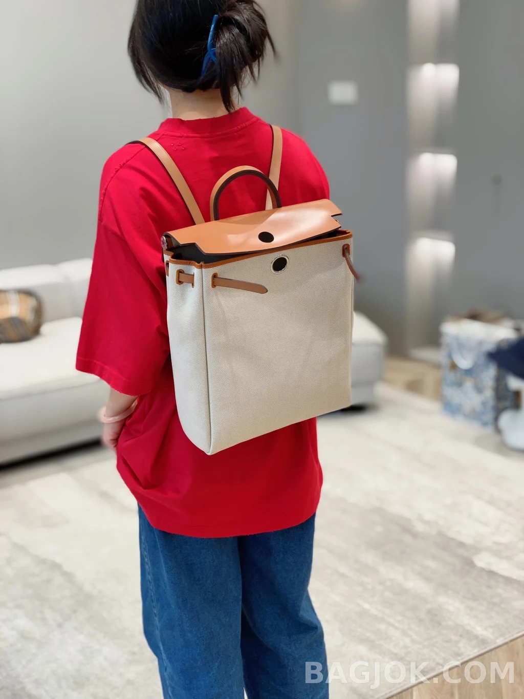 에르메스 Hermes A Dos Zip 백팩 상세 이미지