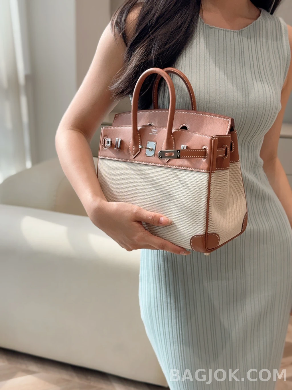 에르메스 Hermes 버킨 25 프렌치 빈티지 스위프트 상세 이미지