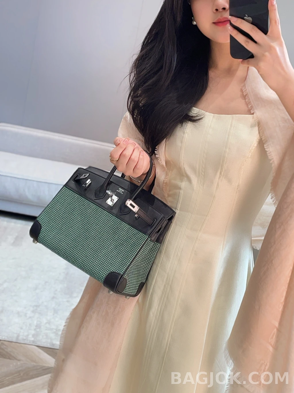 에르메스 Hermes 버킨 25 프렌치 빈티지 스위프트 상세 이미지