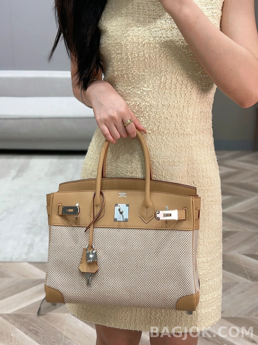 에르메스 Hermes 버킨 25 프렌치 빈티지 스위프트 상세 이미지