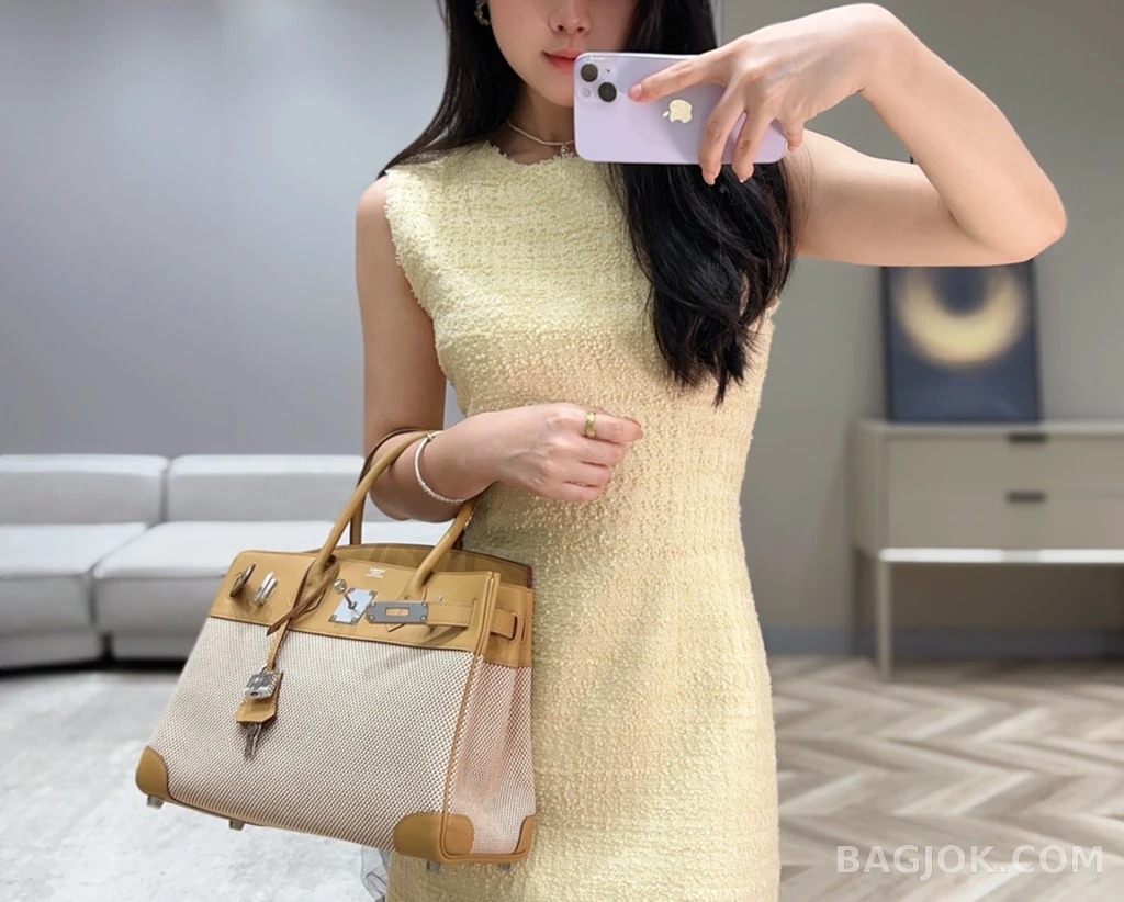 에르메스 Hermes 버킨 25 프렌치 빈티지 스위프트 상세 이미지