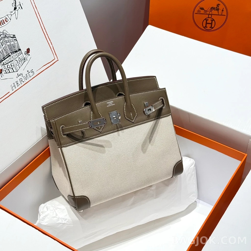 에르메스 Hermes 버킨 25 프렌치 빈티지 스위프트 상세 이미지