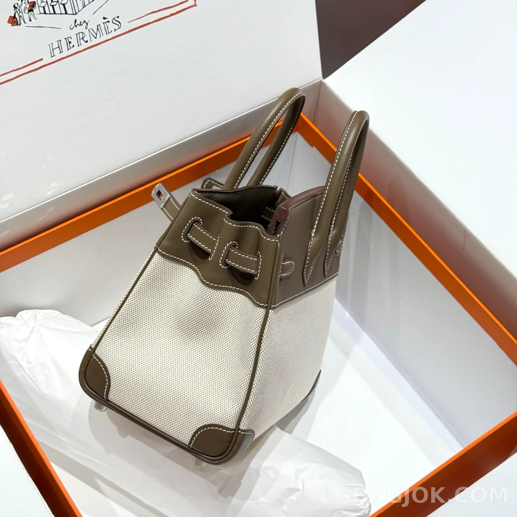 에르메스 Hermes 버킨 25 프렌치 빈티지 스위프트 상세 이미지
