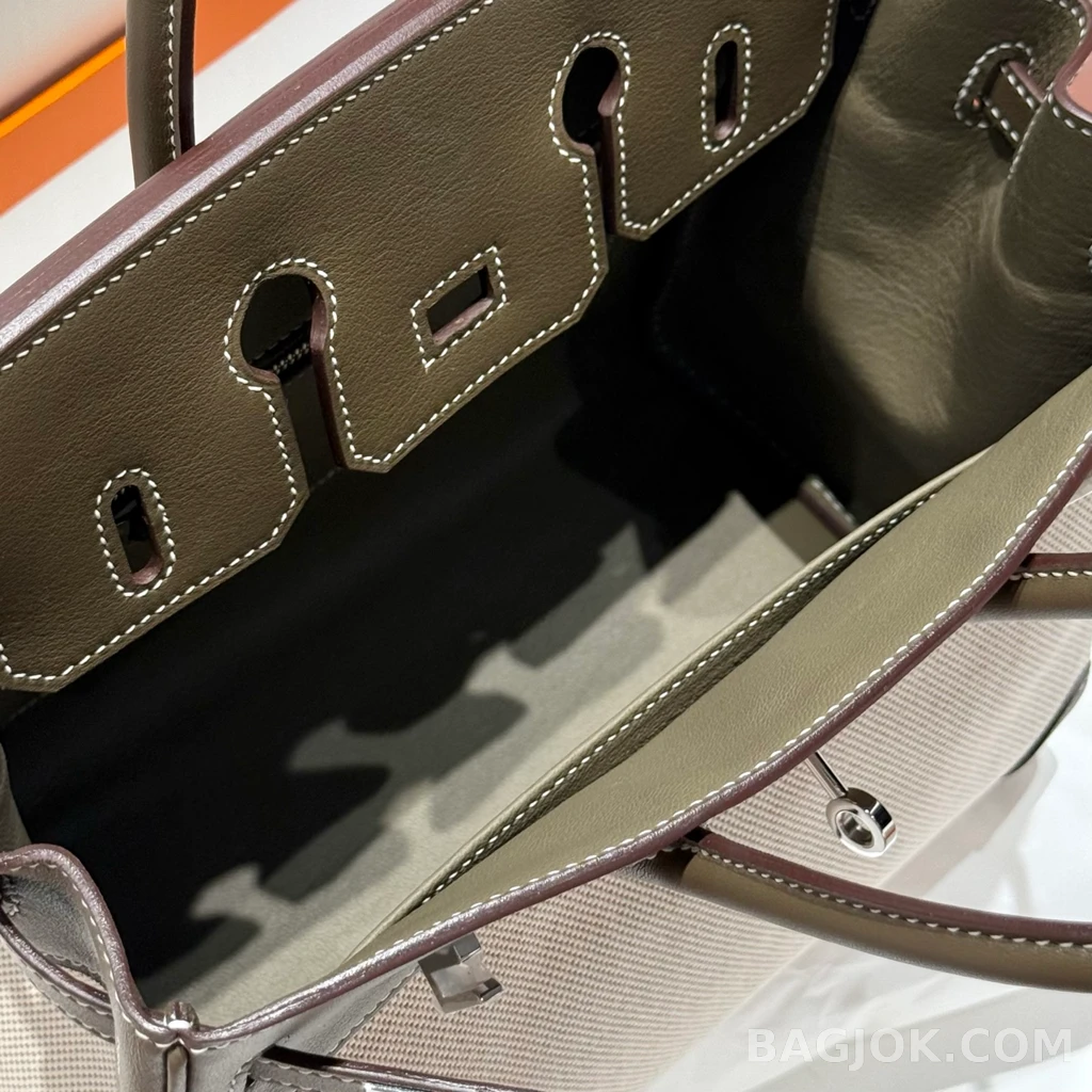 에르메스 Hermes 버킨 25 프렌치 빈티지 스위프트 상세 이미지