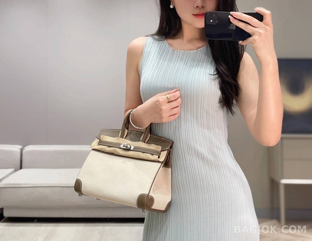 에르메스 Hermes 버킨 25 프렌치 빈티지 스위프트 상세 이미지