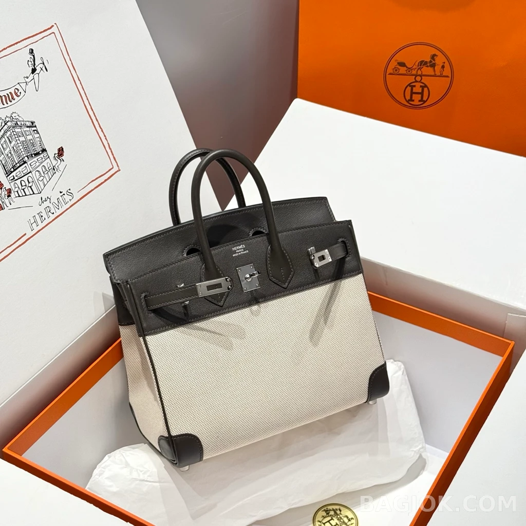 에르메스 Hermes 버킨 25 프렌치 빈티지 스위프트 상세 이미지