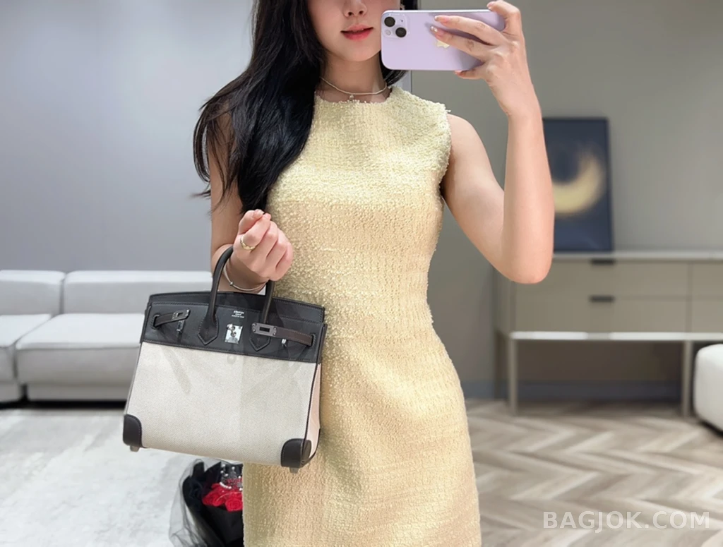 에르메스 Hermes 버킨 25 프렌치 빈티지 스위프트 상세 이미지