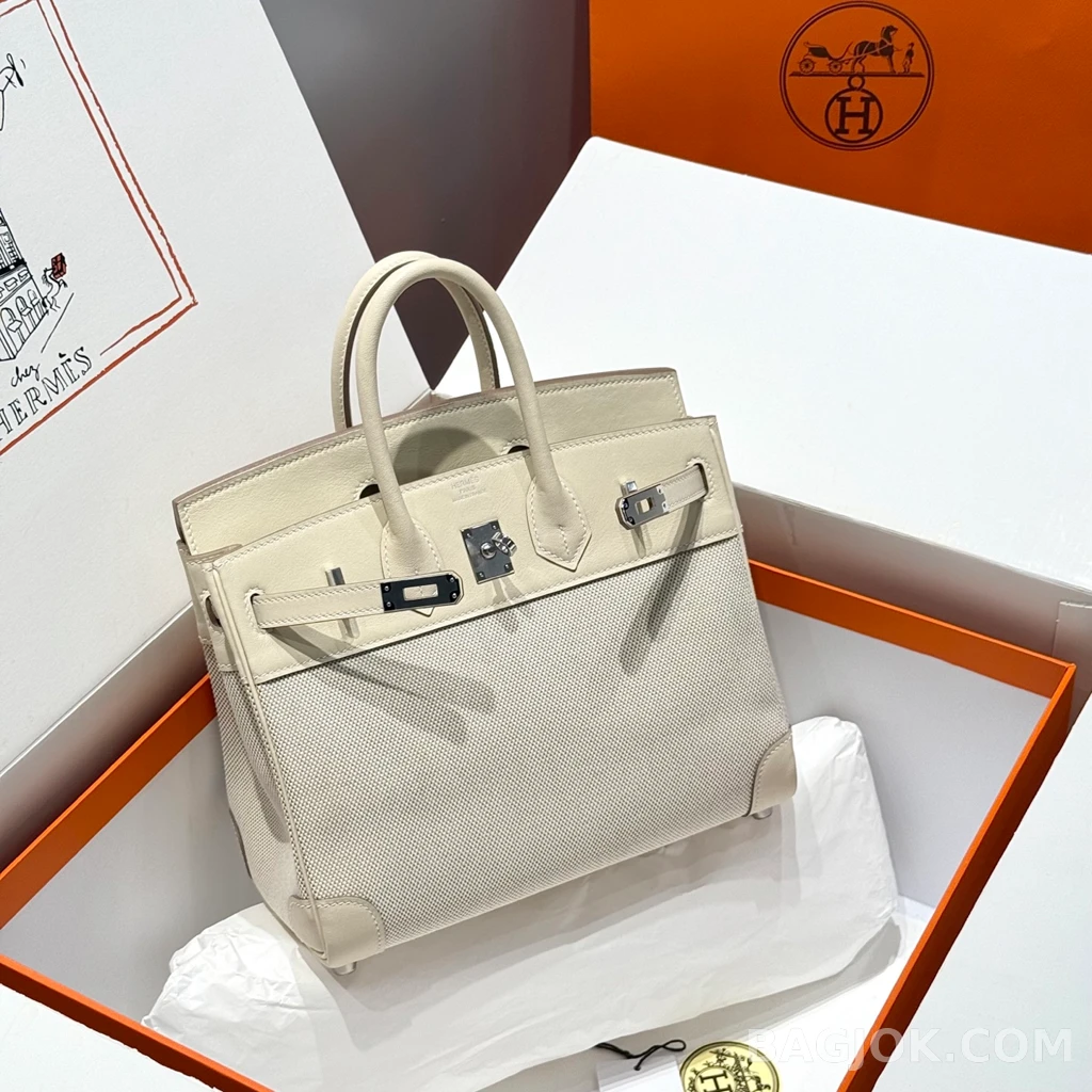 에르메스 Hermes 버킨 25 프렌치 빈티지 스위프트 상세 이미지