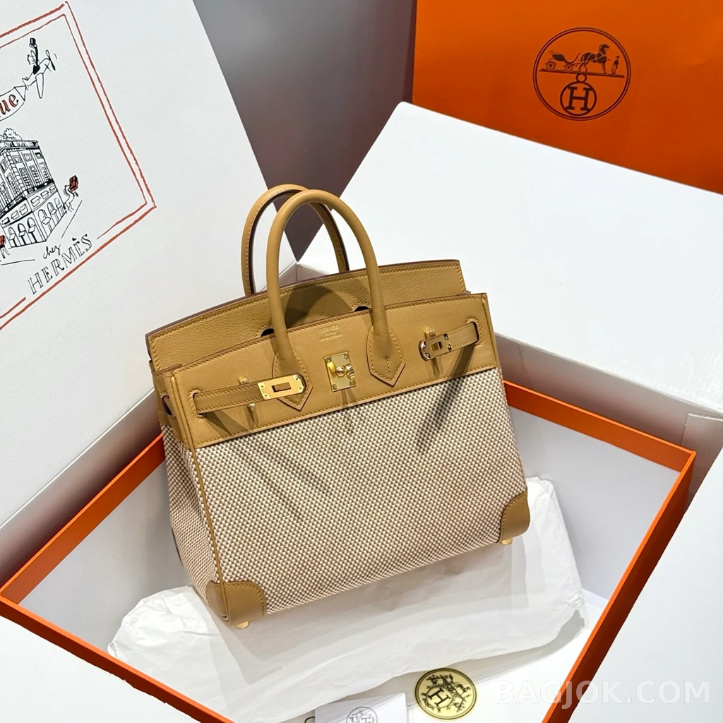 에르메스 Hermes 버킨 25 프렌치 빈티지 스위프트 상세 이미지