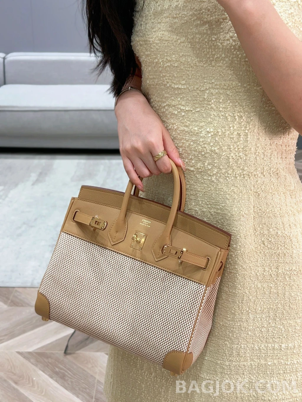 에르메스 Hermes 버킨 25 프렌치 빈티지 스위프트 상세 이미지