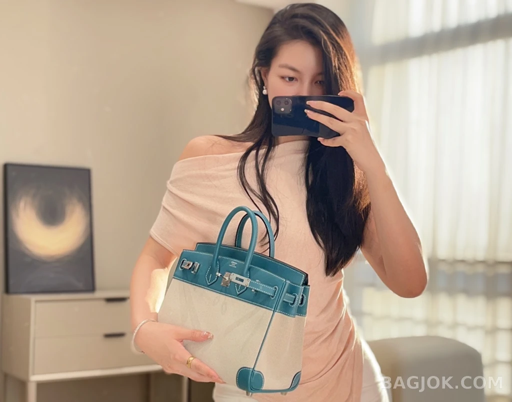 에르메스 Hermes 버킨 25 프렌치 빈티지 스위프트 상세 이미지