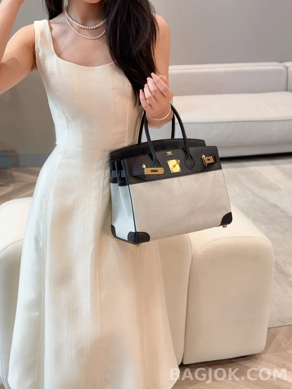 에르메스 Hermes 버킨 30 프렌치 빈티지 스위프트 상세 이미지