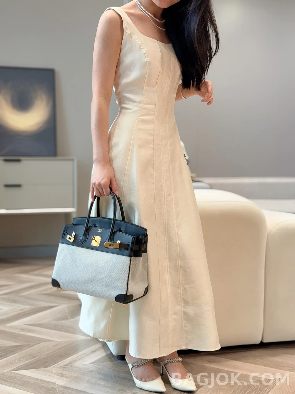 에르메스 Hermes 버킨 30 프렌치 빈티지 스위프트 상세 이미지