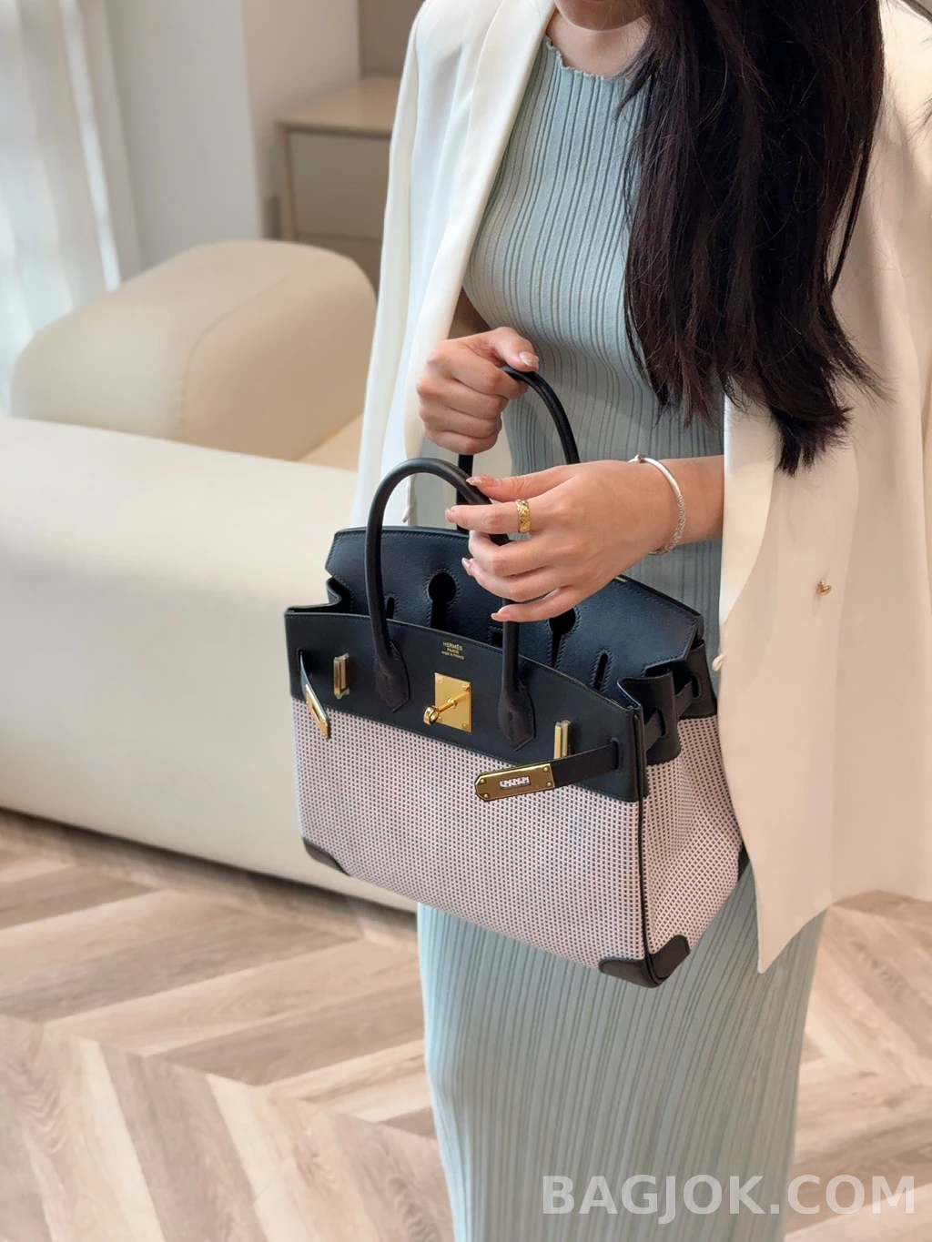 에르메스 Hermes 버킨 30 프렌치 빈티지 스위프트 상세 이미지
