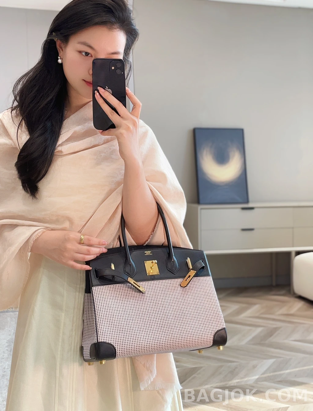 에르메스 Hermes 버킨 30 프렌치 빈티지 스위프트 상세 이미지