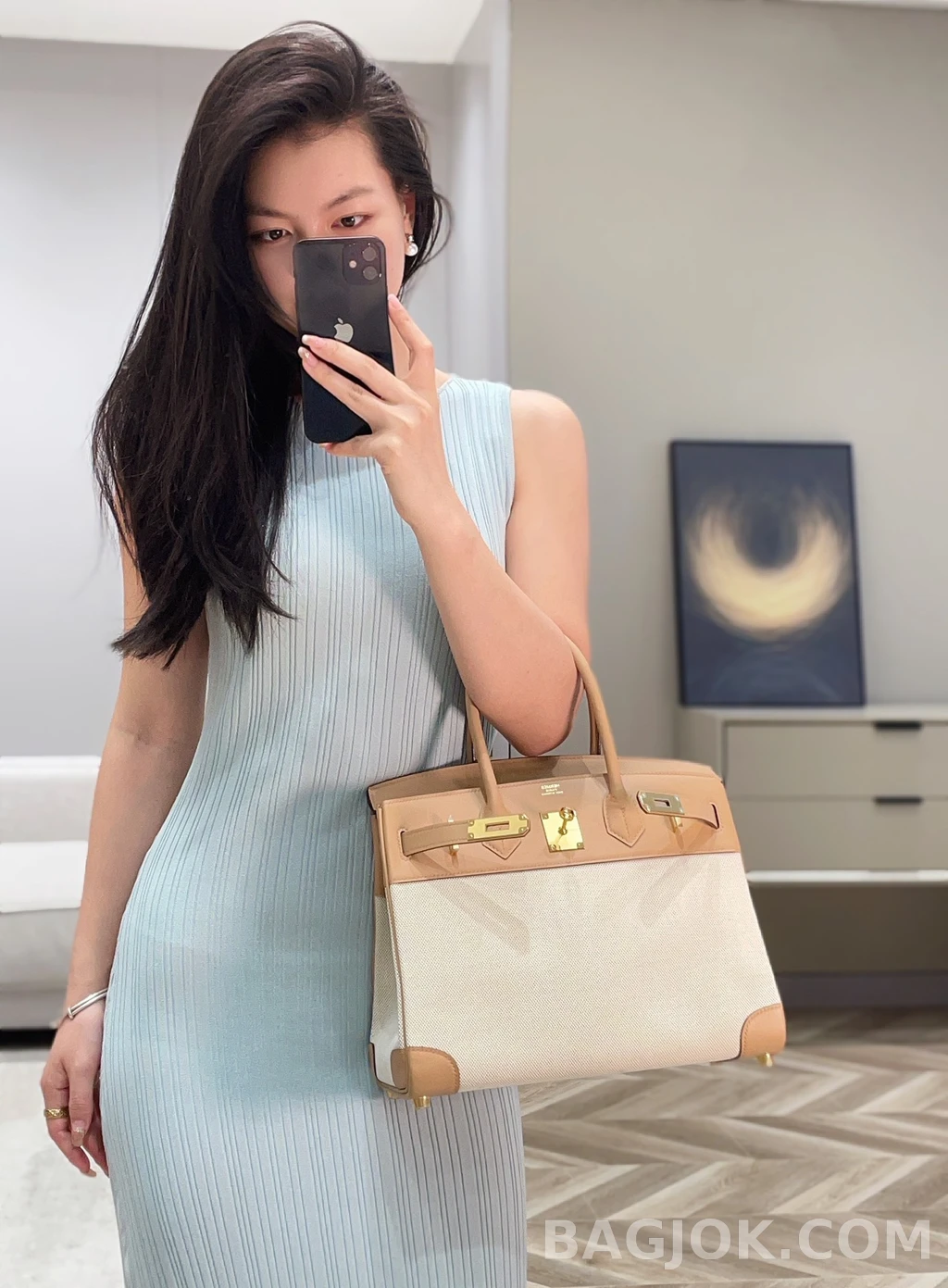 에르메스 Hermes 버킨 30 프렌치 빈티지 스위프트 상세 이미지