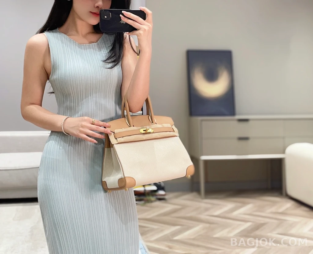 에르메스 Hermes 버킨 30 프렌치 빈티지 스위프트 상세 이미지