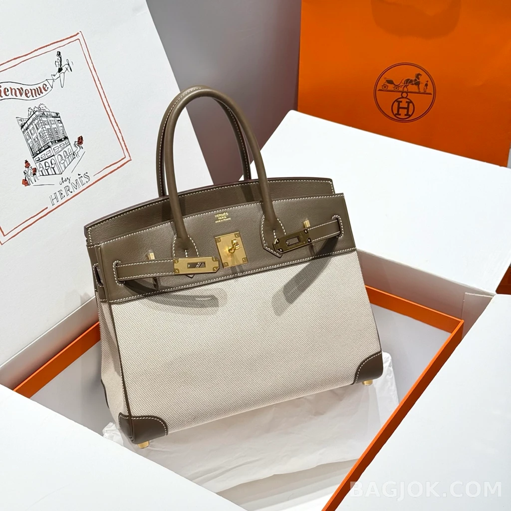 에르메스 Hermes 버킨 30 프렌치 빈티지 스위프트 상세 이미지