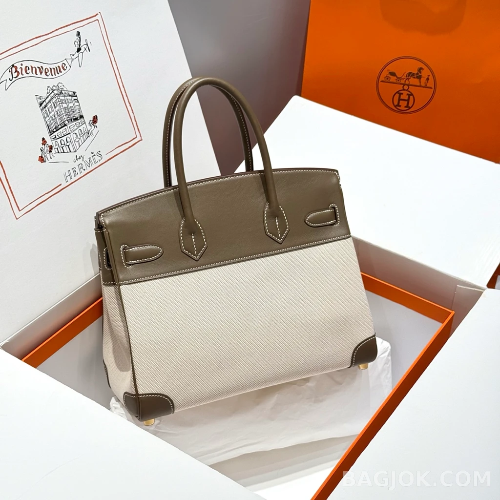 에르메스 Hermes 버킨 30 프렌치 빈티지 스위프트 상세 이미지