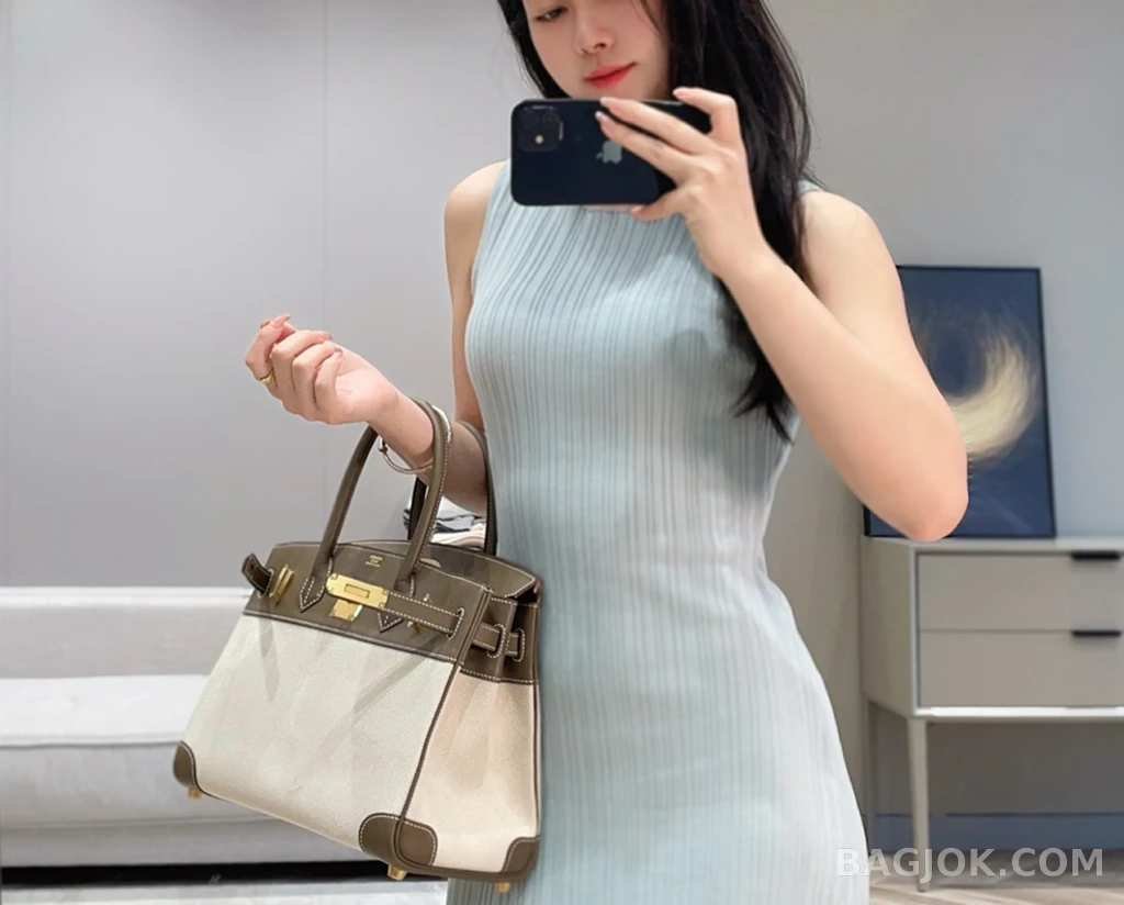 에르메스 Hermes 버킨 30 프렌치 빈티지 스위프트 상세 이미지