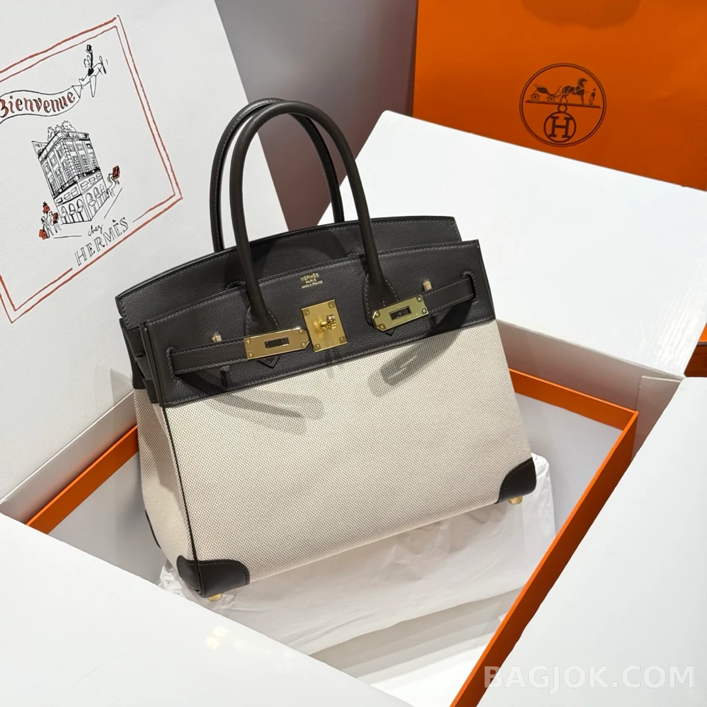 에르메스 Hermes 버킨 30 프렌치 빈티지 스위프트 상세 이미지