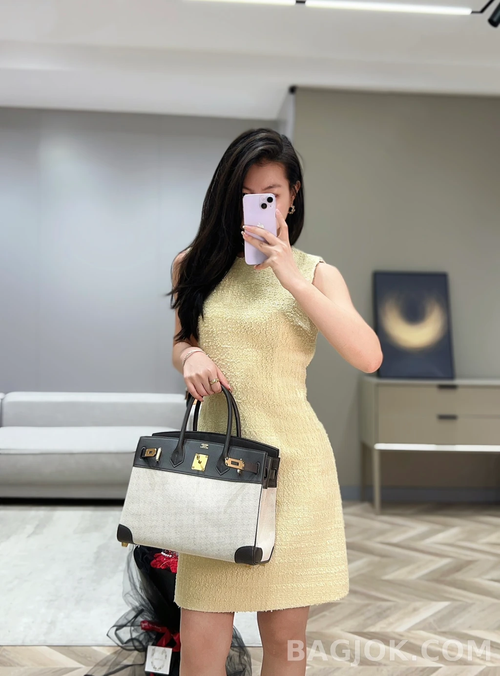 에르메스 Hermes 버킨 30 프렌치 빈티지 스위프트 상세 이미지