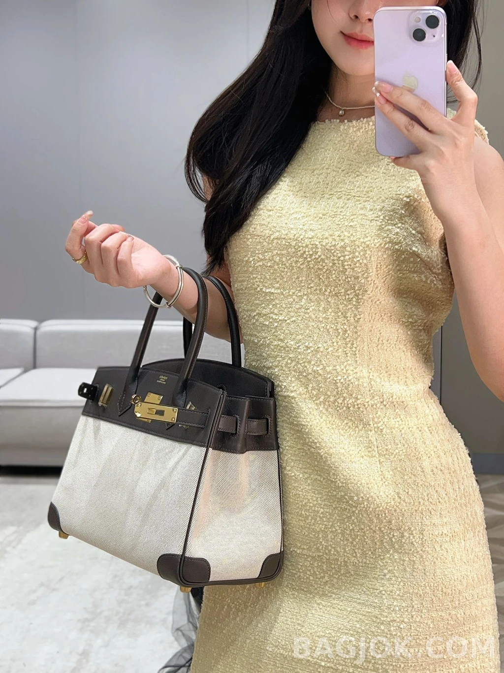 에르메스 Hermes 버킨 30 프렌치 빈티지 스위프트 상세 이미지