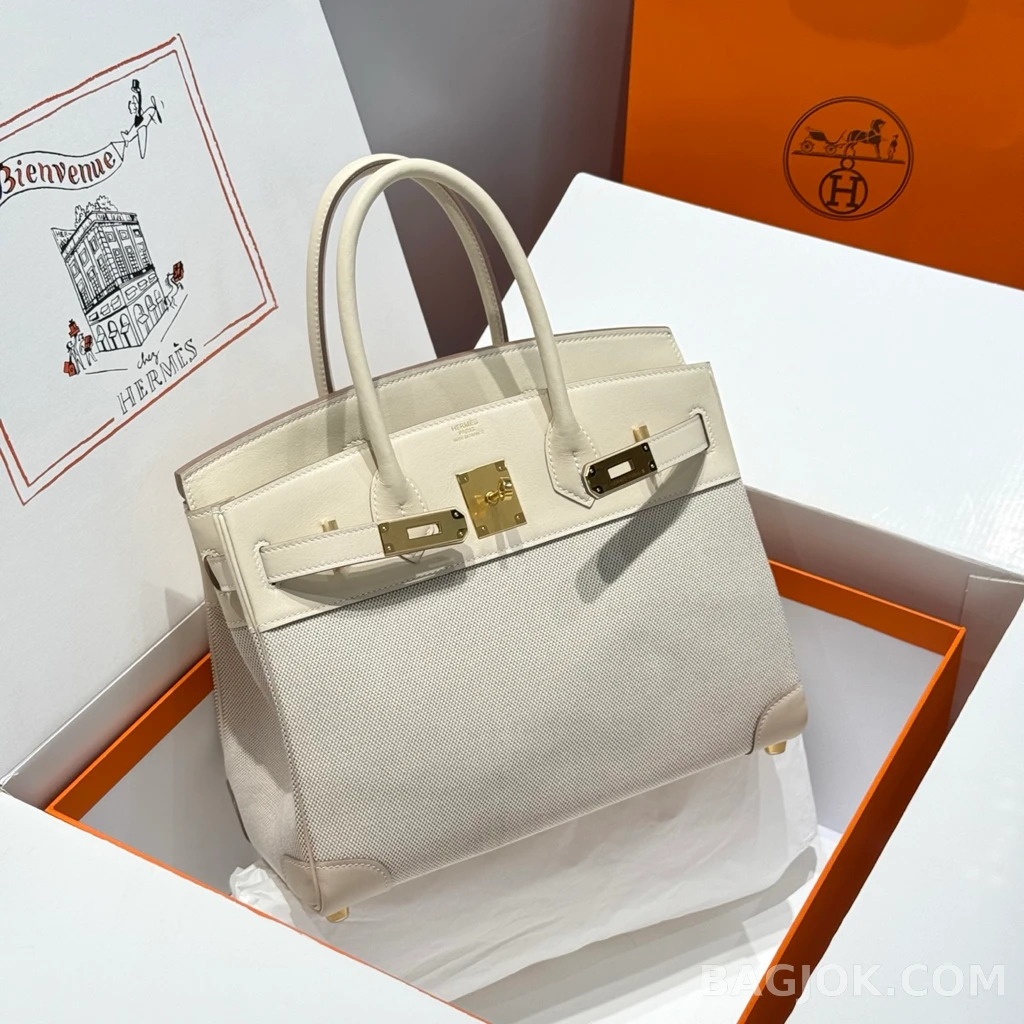 에르메스 Hermes 버킨 30 프렌치 빈티지 스위프트 상세 이미지