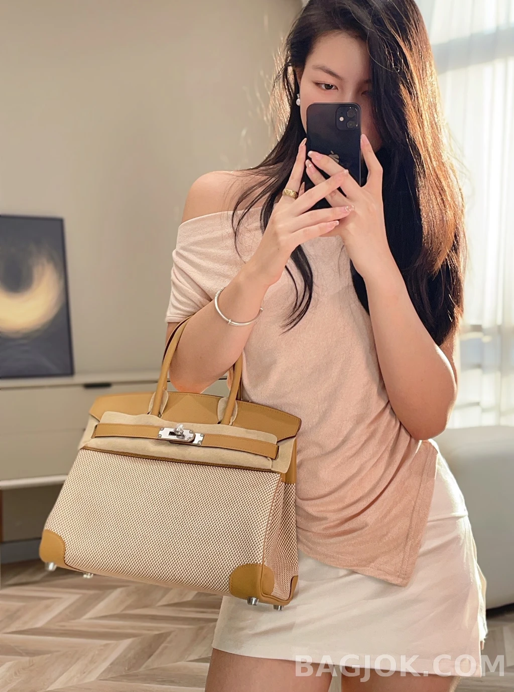 에르메스 Hermes 버킨 30 프렌치 빈티지 스위프트 상세 이미지