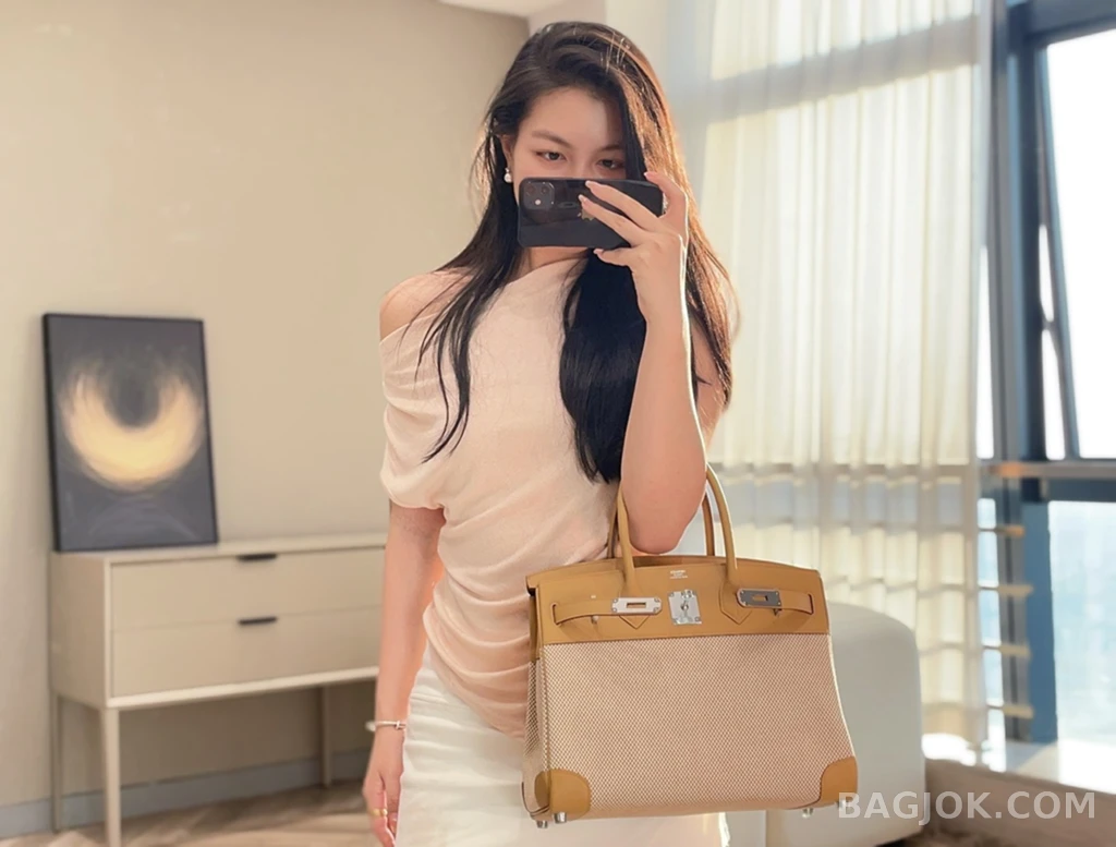 에르메스 Hermes 버킨 30 프렌치 빈티지 스위프트 상세 이미지