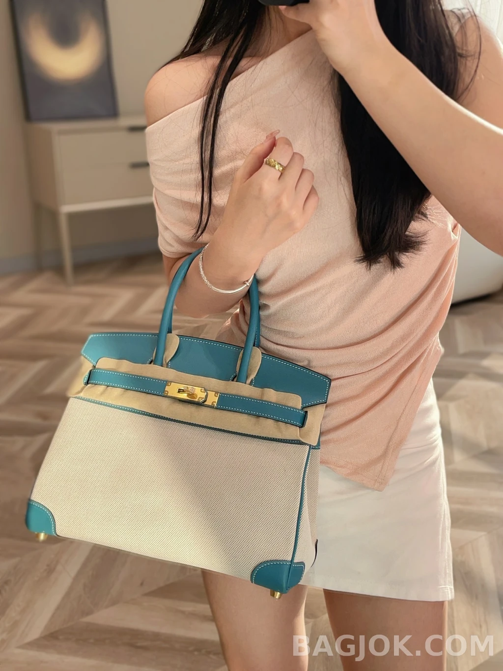 에르메스 Hermes 버킨 30 프렌치 빈티지 스위프트 상세 이미지