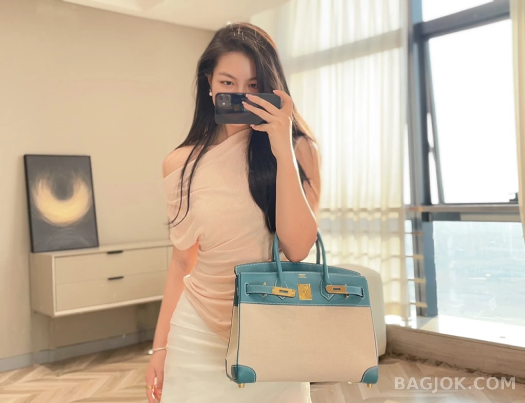 에르메스 Hermes 버킨 30 프렌치 빈티지 스위프트 상세 이미지