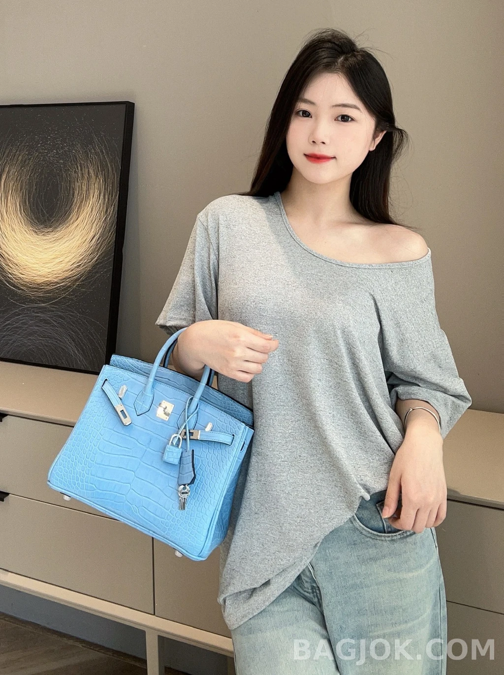 에르메스 Hermes 버킨 25 프랑스 HCP 크로커다일 상세 이미지
