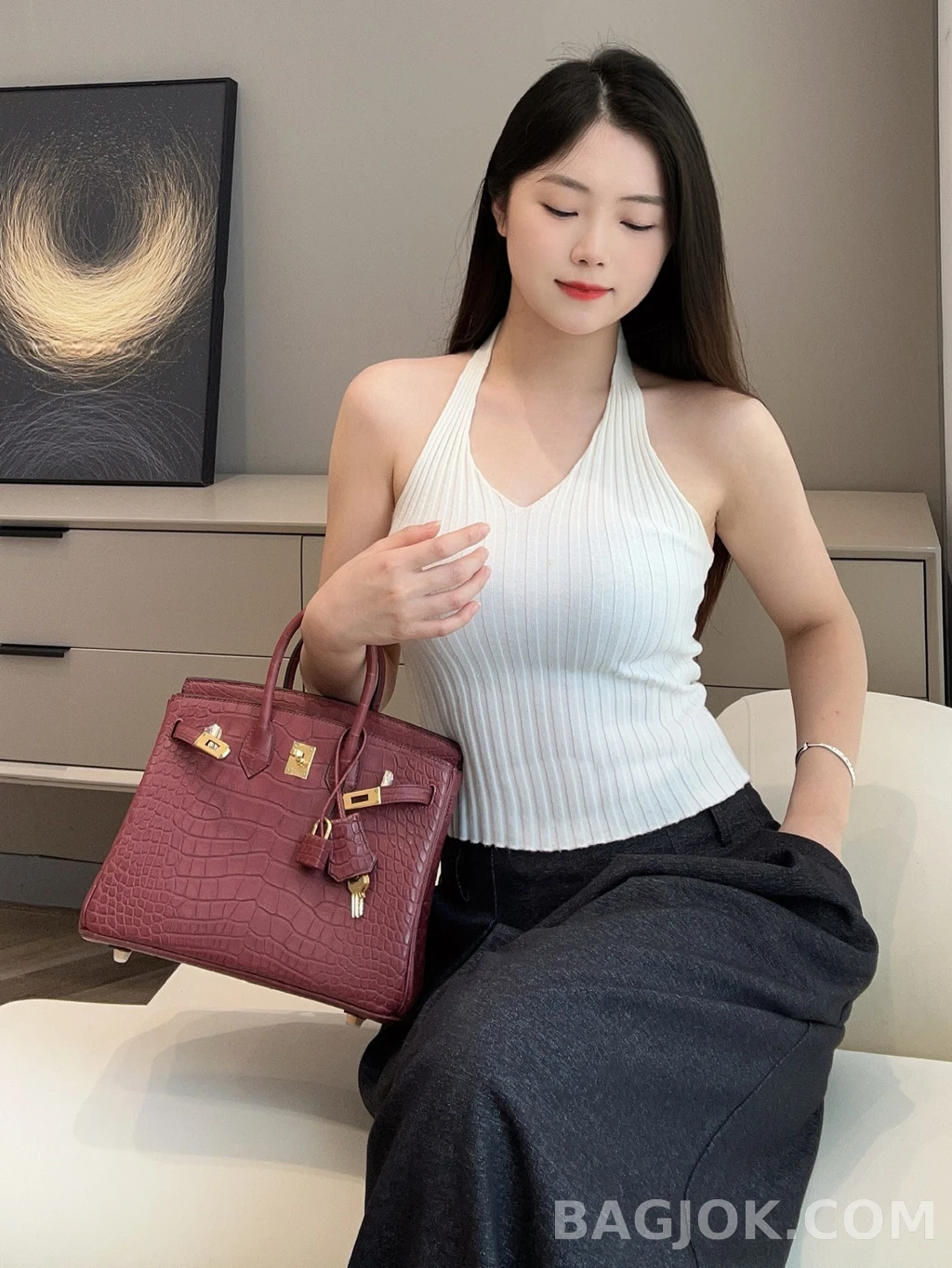 에르메스 Hermes 버킨 25 프랑스 HCP 크로커다일 상세 이미지