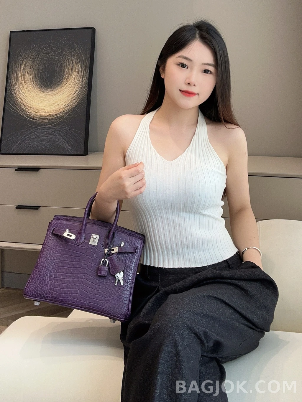 에르메스 Hermes 버킨 25 프랑스 HCP 크로커다일 상세 이미지