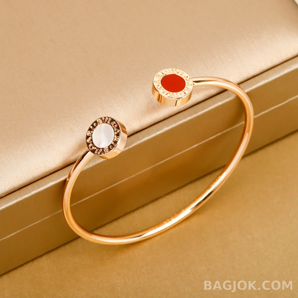 불가리 Bvlgari 라운드 디스크 오픈 뱅글 상세 이미지