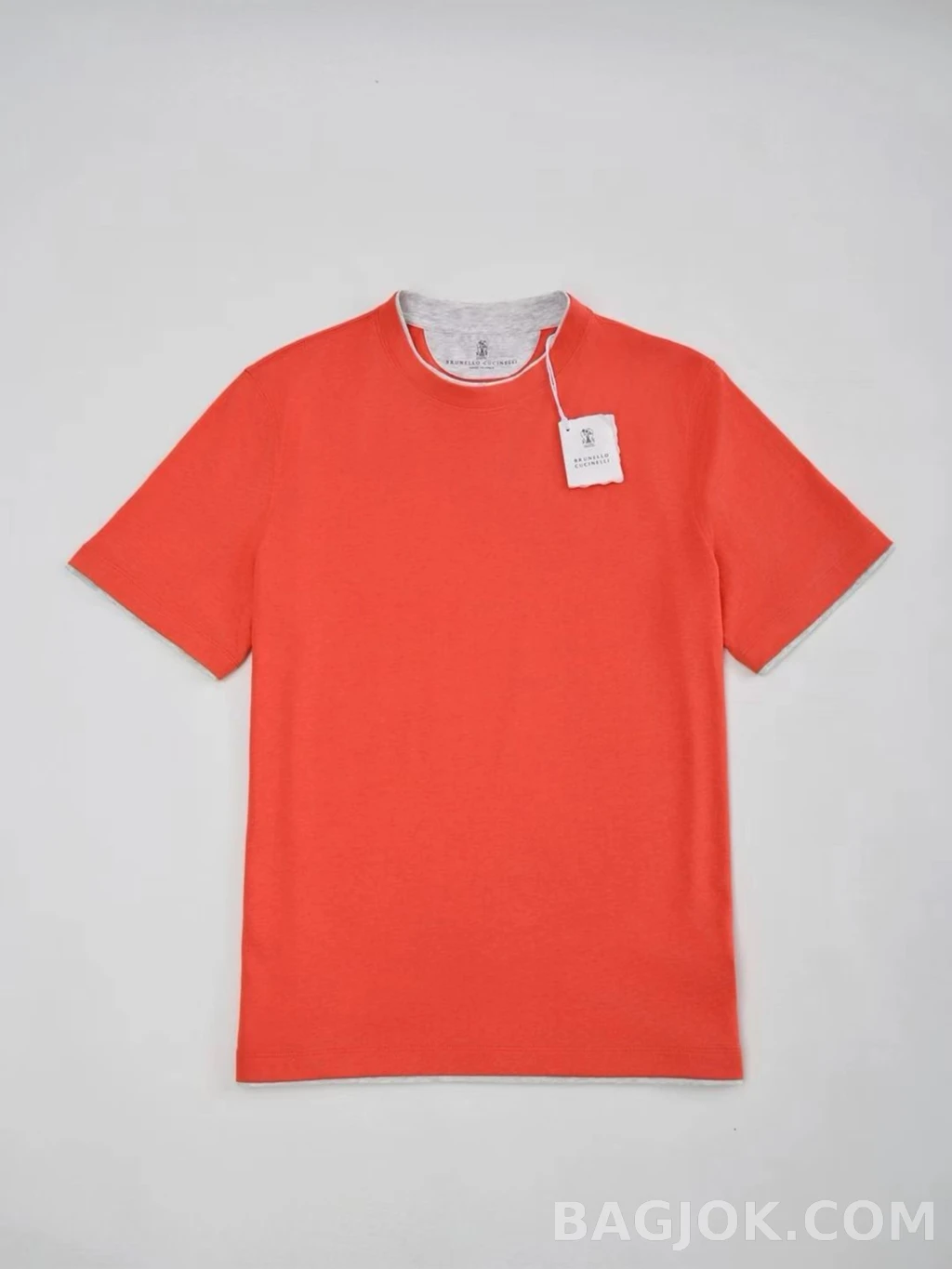 브루넬로 쿠치넬리 Brunello Cucinelli 코튼 크루넥 티셔츠 상세 이미지