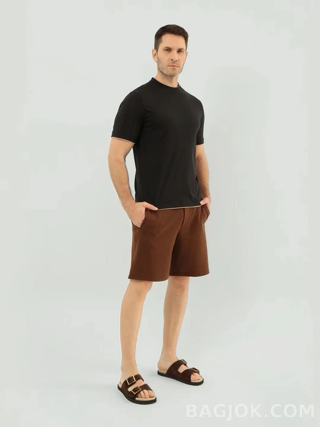 브루넬로 쿠치넬리 Brunello Cucinelli 코튼 크루넥 티셔츠 상세 이미지