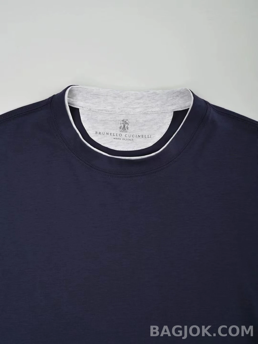 브루넬로 쿠치넬리 Brunello Cucinelli 코튼 크루넥 티셔츠 상세 이미지
