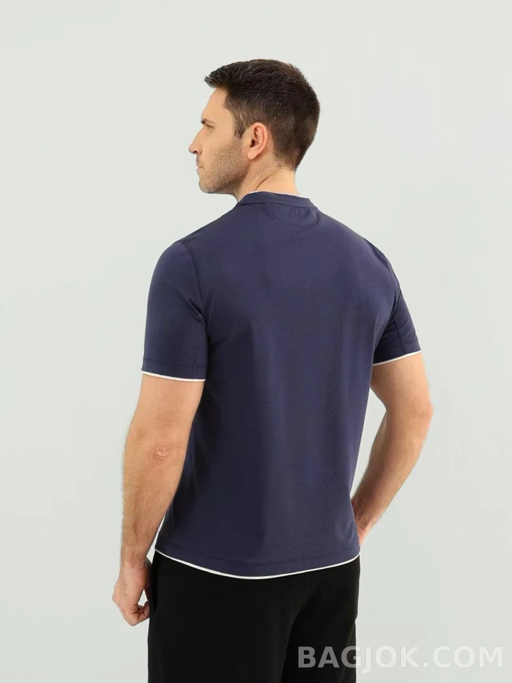 브루넬로 쿠치넬리 Brunello Cucinelli 코튼 크루넥 티셔츠 상세 이미지