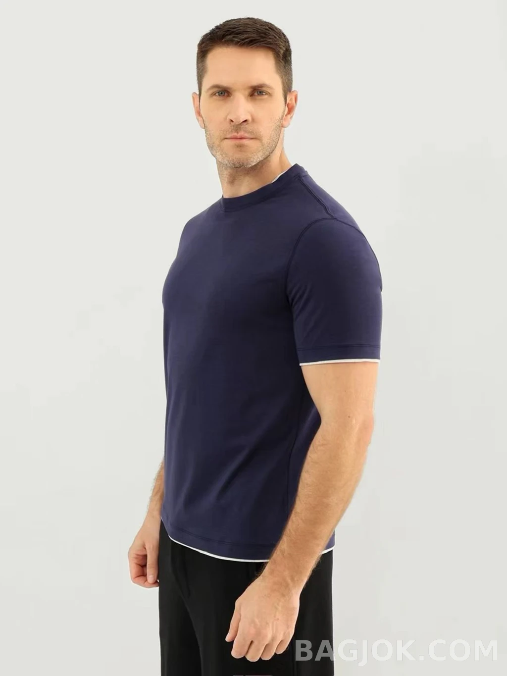 브루넬로 쿠치넬리 Brunello Cucinelli 코튼 크루넥 티셔츠 상세 이미지