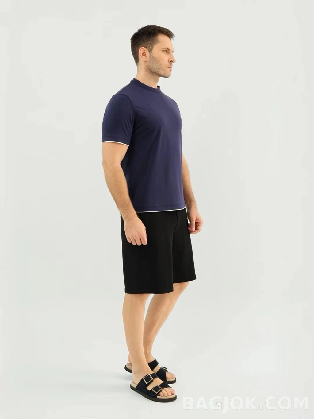 브루넬로 쿠치넬리 Brunello Cucinelli 코튼 크루넥 티셔츠 상세 이미지