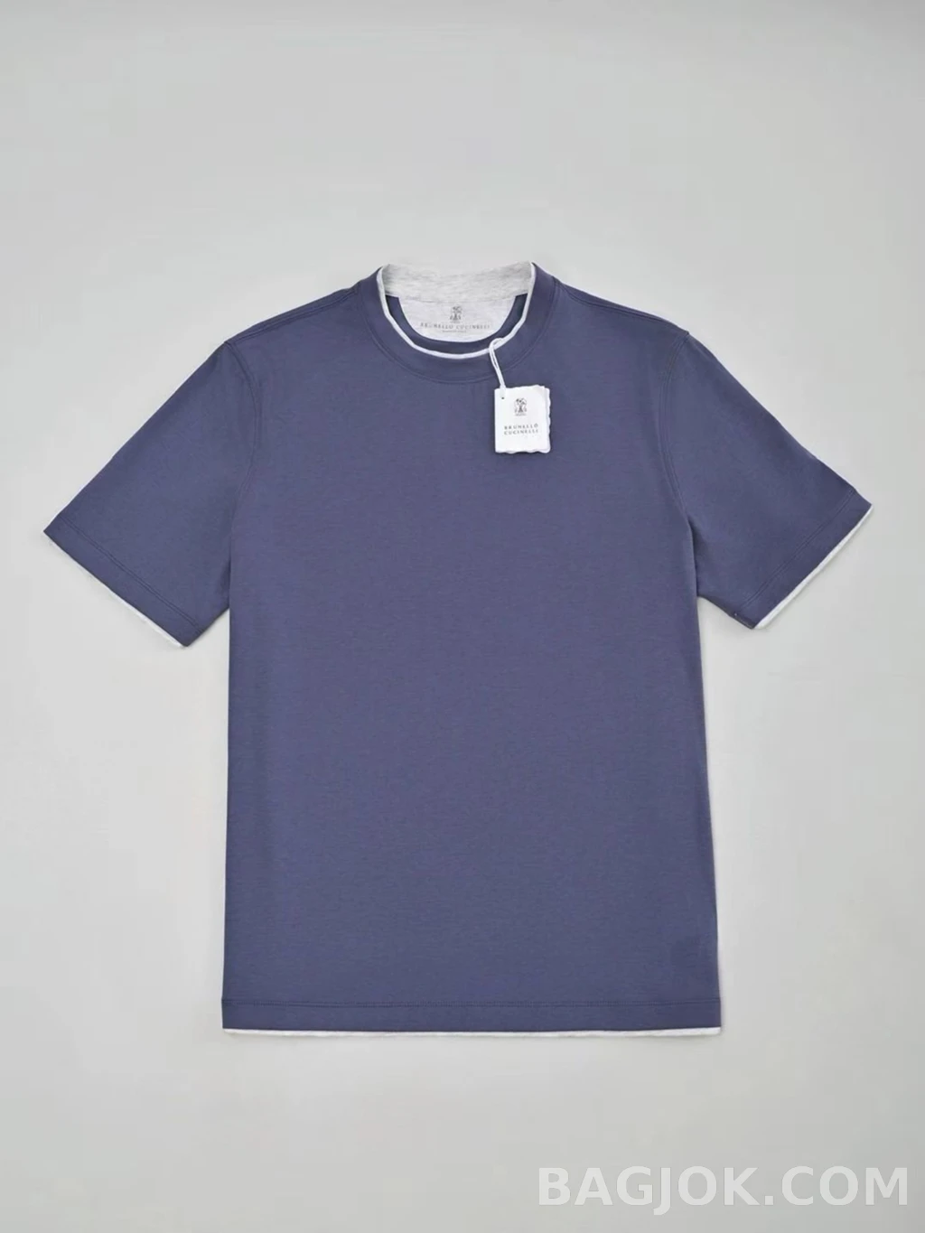 브루넬로 쿠치넬리 Brunello Cucinelli 코튼 크루넥 티셔츠 상세 이미지