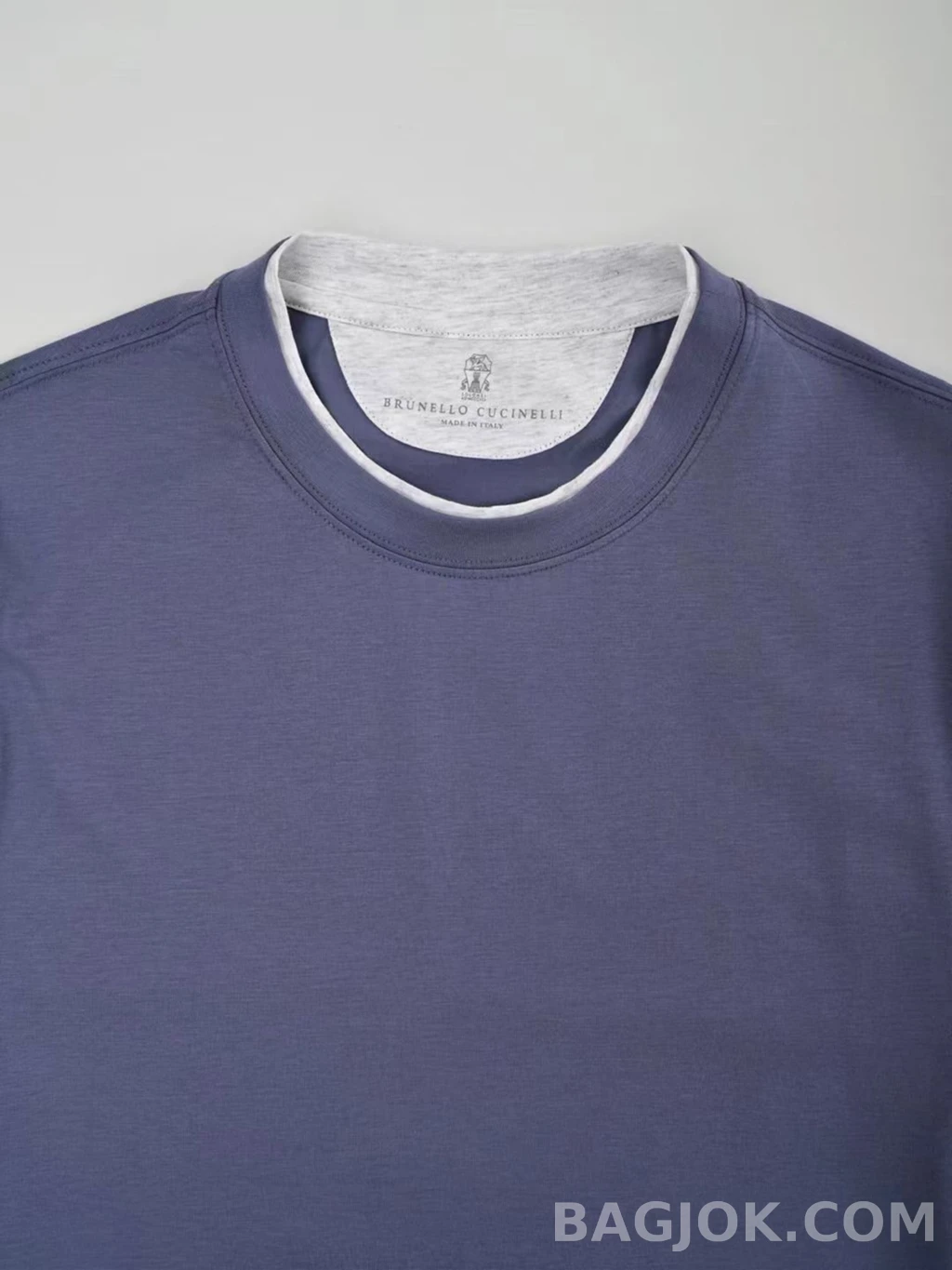 브루넬로 쿠치넬리 Brunello Cucinelli 코튼 크루넥 티셔츠 상세 이미지