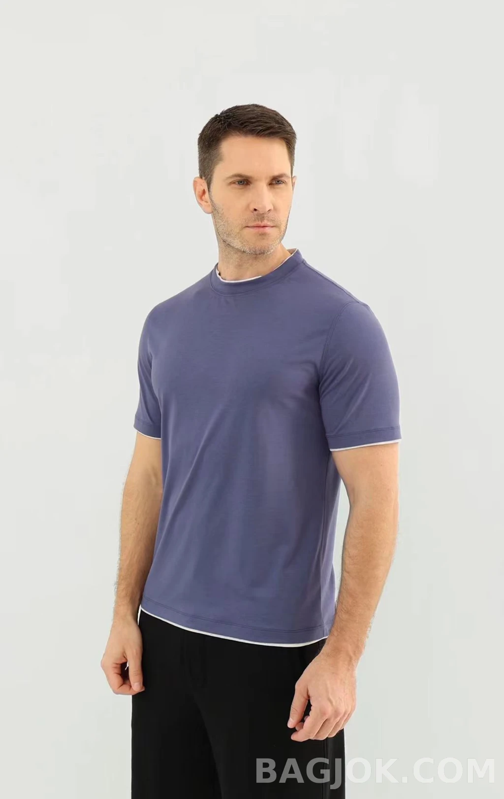 브루넬로 쿠치넬리 Brunello Cucinelli 코튼 크루넥 티셔츠 상세 이미지